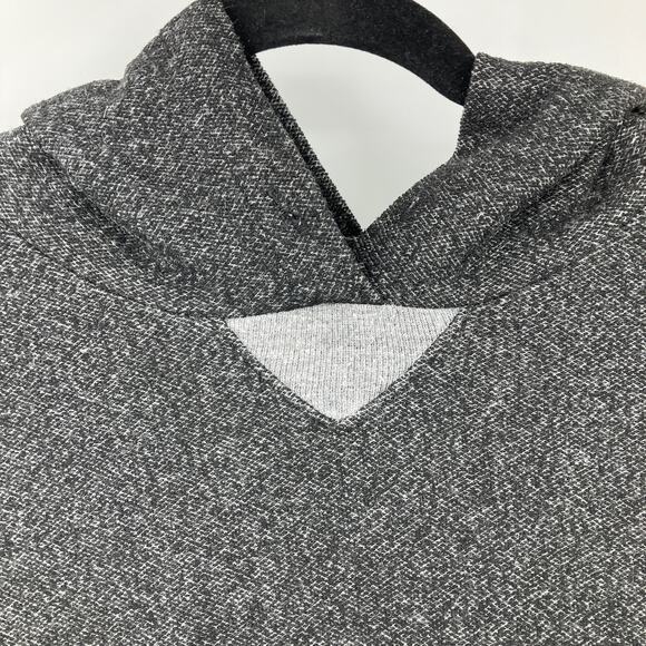 Alternative Apparel Gray Colorblock Inseam Pockets Long Sleeve Hoodie Sweatshirt - Picture 8 of 9